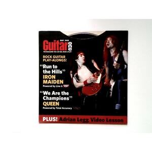 Guitar One Magazine May 2005 CD - Iron Maiden, Queen Play-Alongs, Adrian Legg